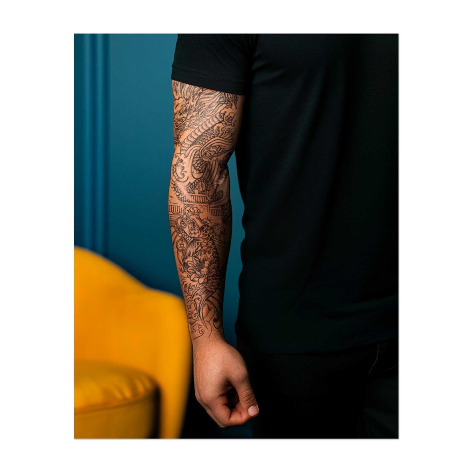 Questa copertina raffigura un potente drago e una carpa koi, circondati da nuvole e da un'antica architettura. Simboleggia la forza, la trasformazione e il viaggio per superare gli ostacoli, combinando il potere mitico con la saggezza e la grazia.