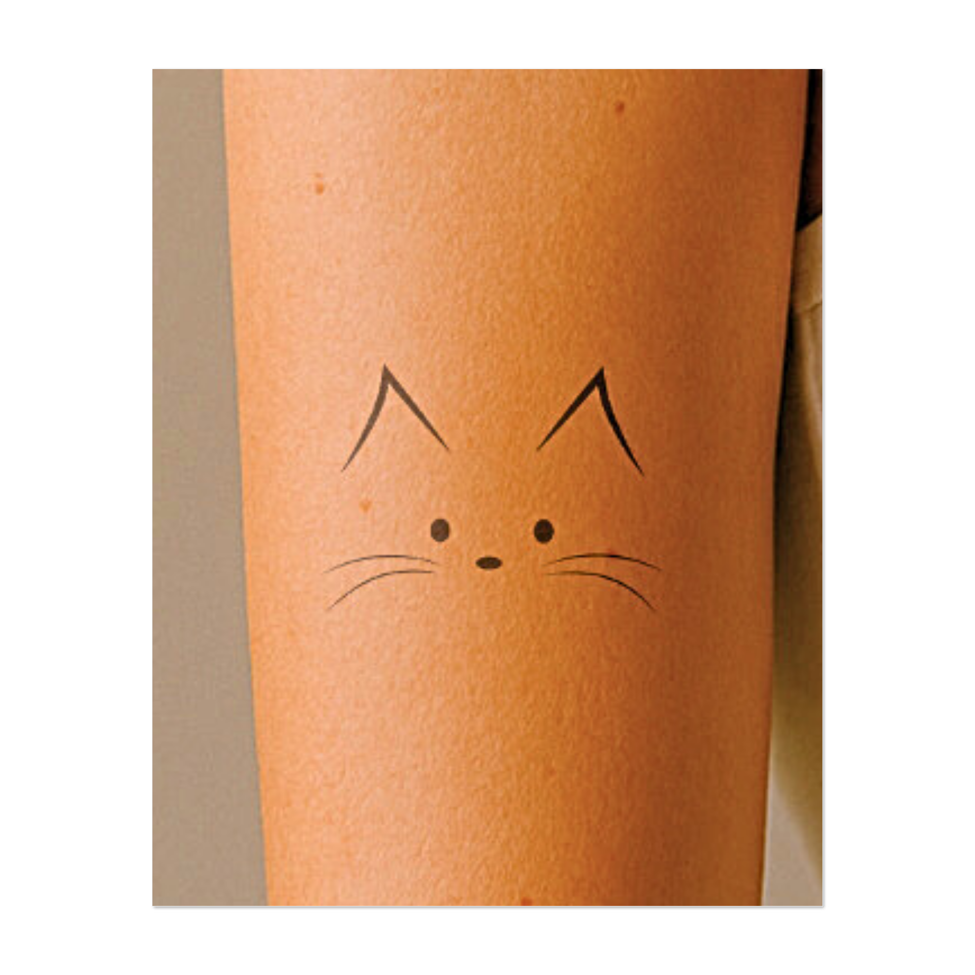 Un muso di gatto semplicissimo e carino, composto da poche linee: orecchie, occhi, naso e baffi. Questo disegno giocoso è carino, pulito ed espressivo, perfetto per gli amanti degli animali che apprezzano il minimalismo.